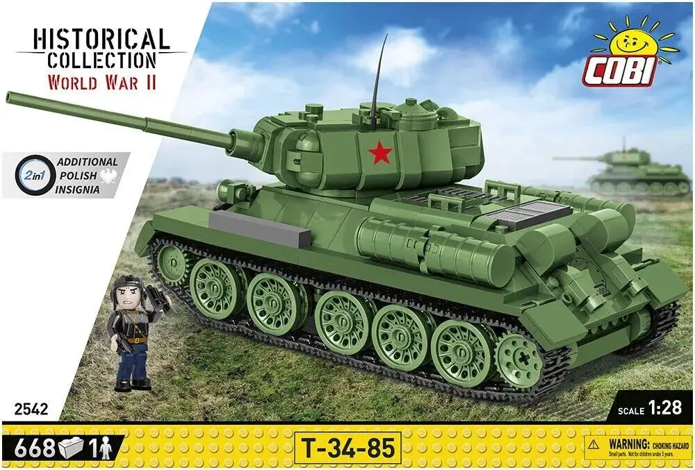 Char russe T-34-85 668 Pièces (COBI-2542)