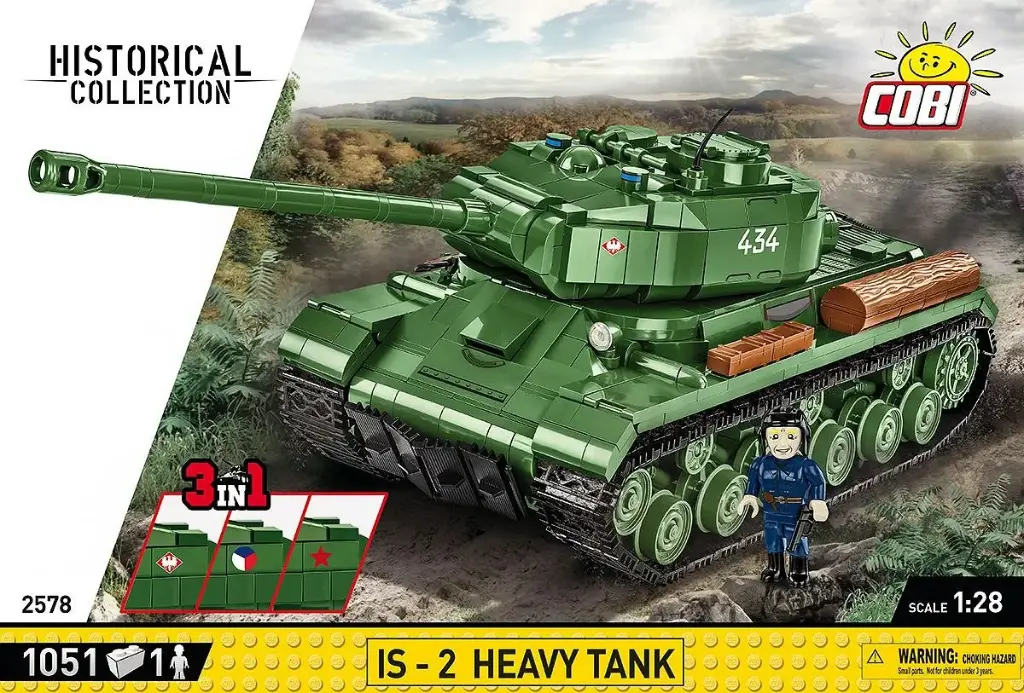 IS-2, HEAVY TANK 3 in 1 1044 Pièces (COBI-2578)