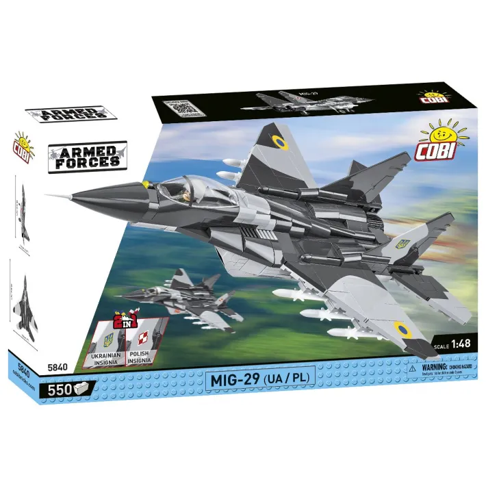 MIG-29 2en1 (Polonais / Forces aériennes Ukrainiennes)  590 Pièces (COBI-5840)