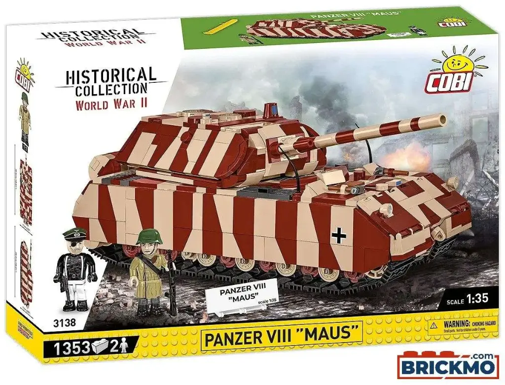  PANZER VIII MAUS 1342 Pièces (COBI-3138)