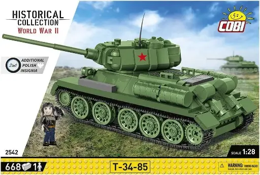[COBI-2542] Char russe T-34-85 668 Pièces (COBI-2542)