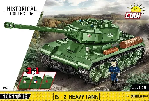 [COBI-2578] IS-2, HEAVY TANK 3 in 1 1044 Pièces (COBI-2578)