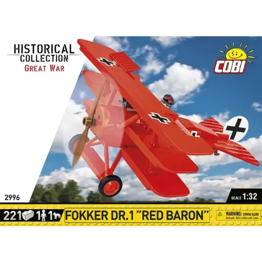 [COBI-2986] FOKKER Dr. 1 ''Red Baron'' 221 Pièces (COBI-2996) 