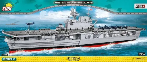 [COBI-4815] Porte-avions USS ENTERPRISE CV-6 2510 Pièces (COBI-4815)