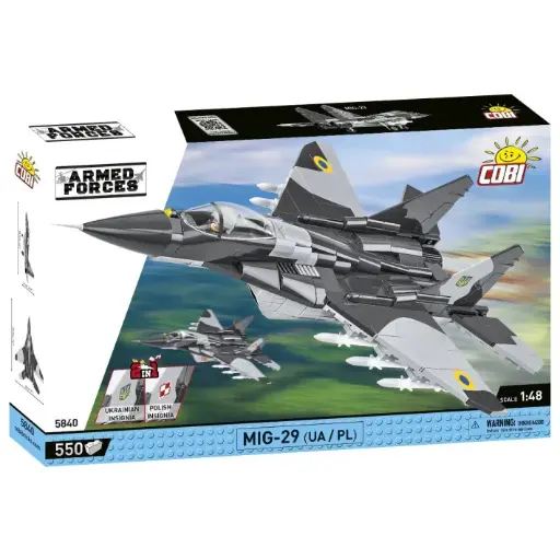 [COBI-5840] MIG-29 2en1 (Polonais / Forces aériennes Ukrainiennes)  590 Pièces (COBI-5840)