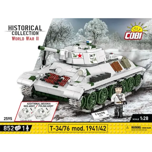 [COBI-2595] T-34/76 mod.1941/42 852 Pièces (COBI-2595)