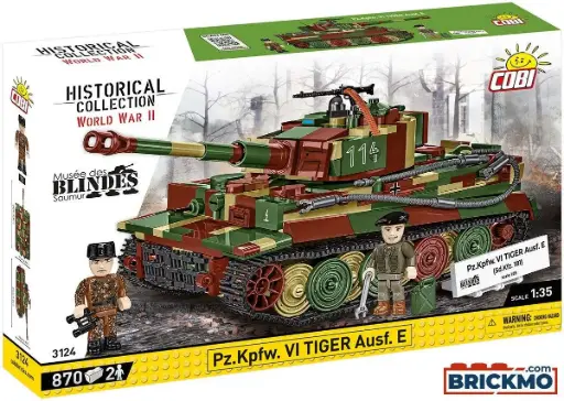 [COBI-3124]  PZ.KPFW. VI TIGER AUSF.E 870 Pièces (COBI-3124)